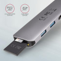 Axagon HMC-5 notebook dock/port replicator USB 3.2 Gen 1 (3.1 Gen 1) Type-C