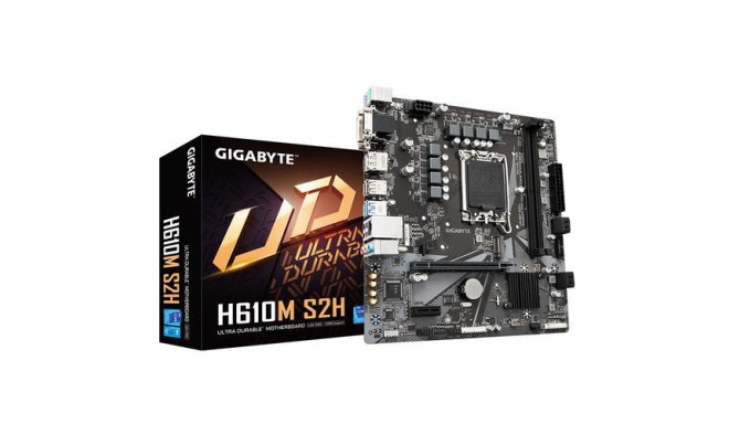 GIGABYTE H610M S2H Motherboard - Supports Intel Core 14th CPUs, 6+1+1 Hybrid Digital VRM, up to 5600