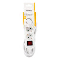 Deltaco GT-0352 power extension 5 m 3 AC outlet(s) Indoor White