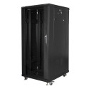 Lanberg FF01-6827-12BL rack cabinet 27U Freestanding rack Black