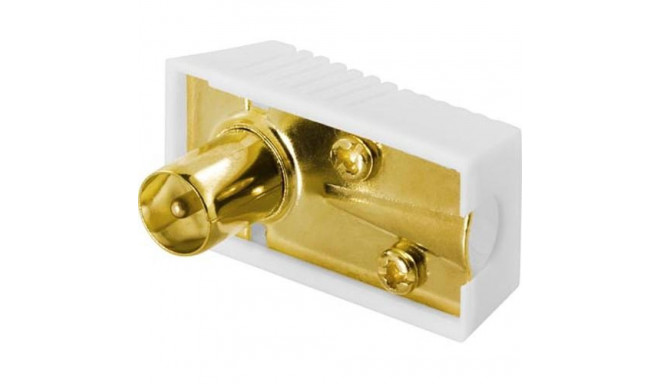 Deltaco DEL-661 wire connector 1x 9.5mm M Gold, White