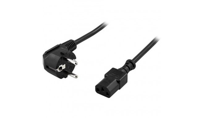 Deltaco DEL-109E power cable Black 1 m C13 coupler