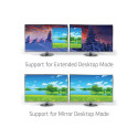 CLUB3D USB3.2 Gen2 Type-C(DP™ Alt-Mode) to DisplayPort™ Dual Monitor 4K60Hz M/F MST hub