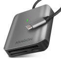 Axagon CRE-S3C card reader USB 3.2 Gen 1 (3.1 Gen 1) Type-C Grey