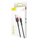 Baseus CALKLF-B19 mobile phone cable Black, Red 1 m USB A Lightning