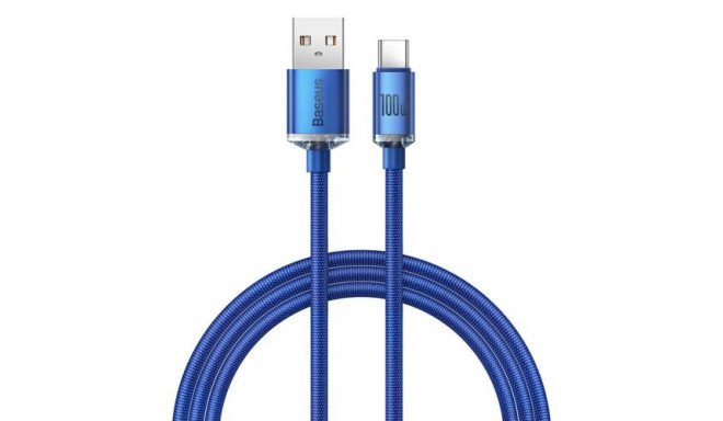 Baseus Crystal Shine USB cable 1.2 m USB A USB C Blue