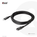 CLUB3D USB Gen1 Type-C Extension Cable 5Gbps 60W(20V/3A) 4K60Hz M/F 2m/6.56ft