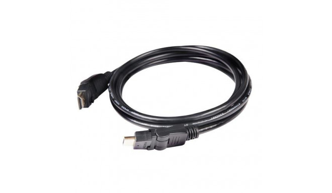 CLUB3D HDMI 2.0 4K60Hz UHD 360 Degree Rotary cable 2m/6.74ft