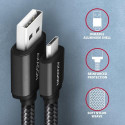 Axagon BUMM-AM10TB USB cable USB 2.0 1 m Micro-USB B USB A Black