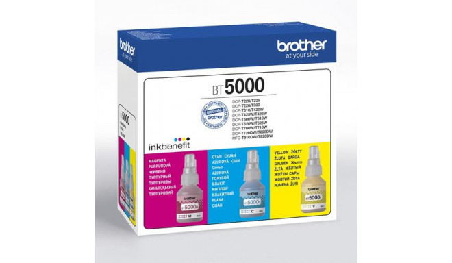Brother BT5000CLVAL ink cartridge 3 pc(s) Compatible Cyan, Magenta, Yellow