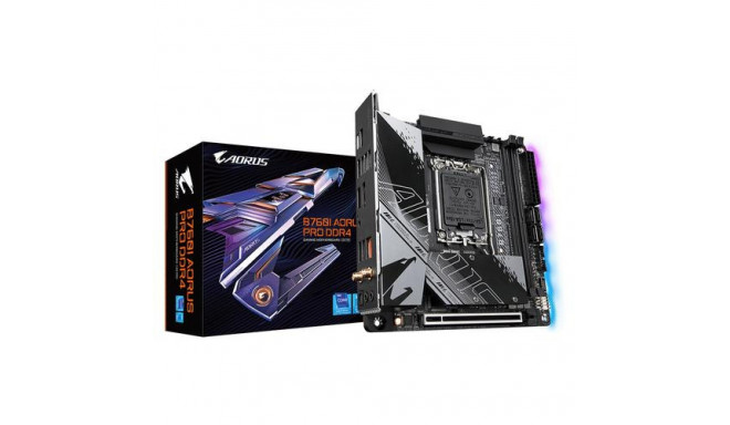 GIGABYTE B760I AORUS PRO DDR4 Motherboard - Supports Intel Core 14th Gen CPUs, 8+1+1 Phases Digital 