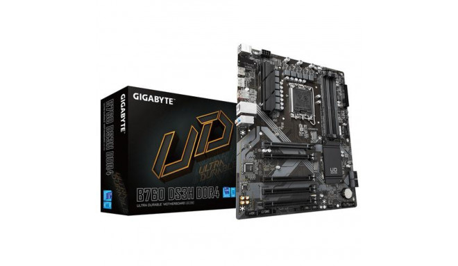 GIGABYTE B760 DS3H DDR4 Motherboard - Supports Intel Core 14th CPUs, 18+2+1 Phases Digital VRM, up t