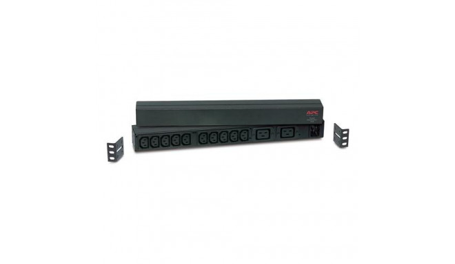 APC RACK PDU BASIC 1 U 16A 230V power distribution unit (PDU) 12 AC outlet(s) 0U/1U Black