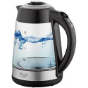 Adler AD 1285 electric kettle 1.7 L 2200 W Black, Steel, Transparent