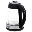 Adler AD 1285 electric kettle 1.7 L 2200 W Black, Steel, Transparent