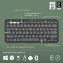 Logitech Pebble Keys 2 K380s keyboard Universal RF Wireless + Bluetooth QWERTY US International Grap