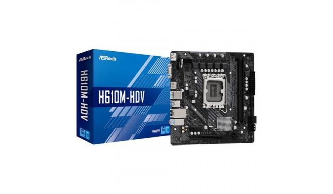 Asrock H610M-HDV Intel H610 LGA 1700 micro ATX