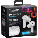 Defender TWINS 903 Headset True Wireless Stereo (TWS) In-ear Calls/Music/Sport/Everyday Bluetooth Wh