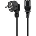 Goobay 50078 power cable Black 2.5 m CEE7/7 IEC C13