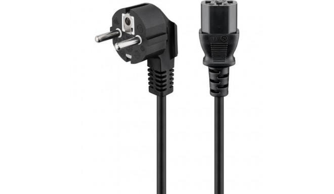 Goobay 50078 power cable Black 2.5 m CEE7/7 IEC C13
