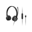 Lenovo 4XD1K18260 headphones/headset Wired Head-band Music/Everyday USB Type-A Black Lenovo 4XD1K18260 headphones/headset Wired Head-band Music/Everyday USB Type-A Black