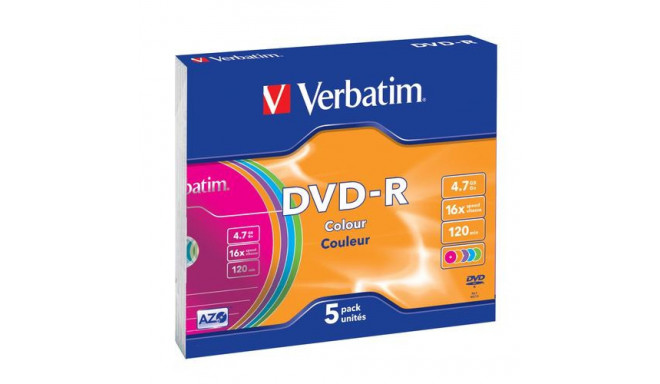 Verbatim DVD-R Colour 4.7 GB 5 pc(s)