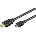 Goobay HDMI High Speed Cable with Ethernet (Mini), 1 m, Black