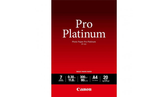 Canon PT-101 Pro Platinum Photo Paper A4 - 20 Sheets