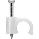 Goobay Cable Clip 6 mm, white