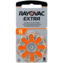 Batteries for Hearing Aids Rayovac Extra 13 80 Units.