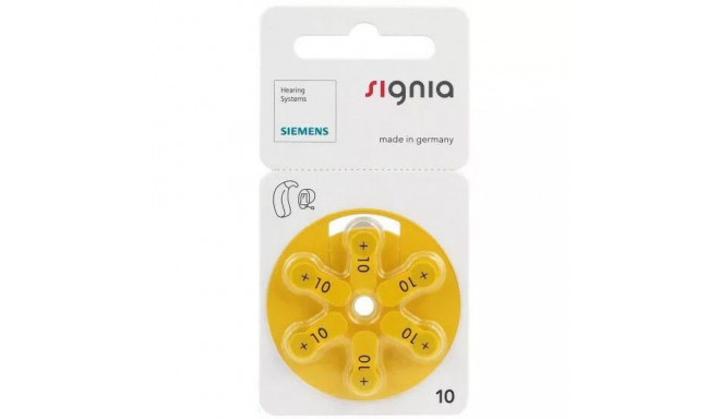Hearing Batteries Signia 10 PR70 6BL 6 pcs.