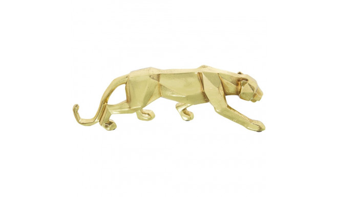 Decorative Figure Alexandra House Living Golden Plastic Panther 10 x 16 x 44 cm