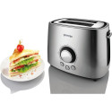 Gorenje | Toaster | T1000E | Power 1000 W | Number of slots 2 | Housing material  Metal | Stainless 