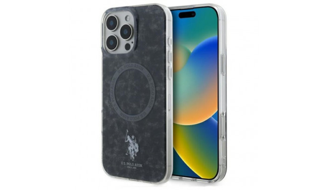US Polo USHMP16XHOCLDPK iPhone 16 Pro Max 6.9" must IML rõngas MagSafe