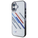 BMW BMHCP16M23HTRAG iPhone 16 Plus 6.7" gray/gray hardcase Motosport IML Random Stripes