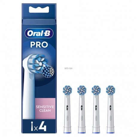 Braun Oral-B vahetusotsakud EB60X Sensitive Clean 4pcs, valge