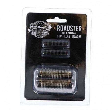 EUROSTIL ROADSTER CUCHILLAS PARA AFEITADORA NEGRA RECAMBIO + CABEZAL 1U.