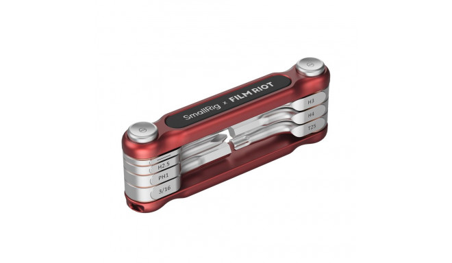 SmallRig x FILM RIOT 7 in 1 Detent Folding Multi Tool Kit (Red) 4811