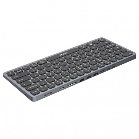 UNITEK D1092A keyboard USB US International Grey