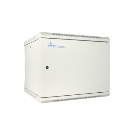 Extralink Rackmount cabinet 9U 600x450 ASP Gray wall mounted, metal door