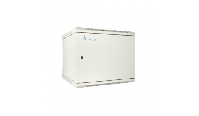 Extralink Rackmount cabinet 9U 600x450 ASP Gray wall mounted, metal door