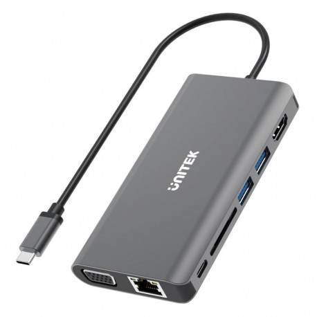 UNITEK uHUB O8+ juhtmega USB 3.2 Gen 1 (3.1 Gen 1) Type-C hall