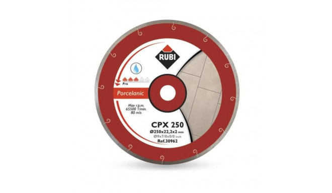 RUBI CPX DIAMOND BLADE 250 x 25,4mm PRO FOR PORCELAIN STONEWARE
