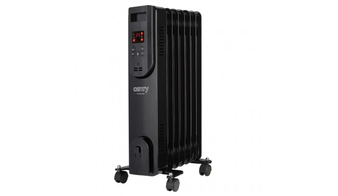 Electric oil heater with remote control CAMRY CR 7812, 7 ribs, 1500 W black