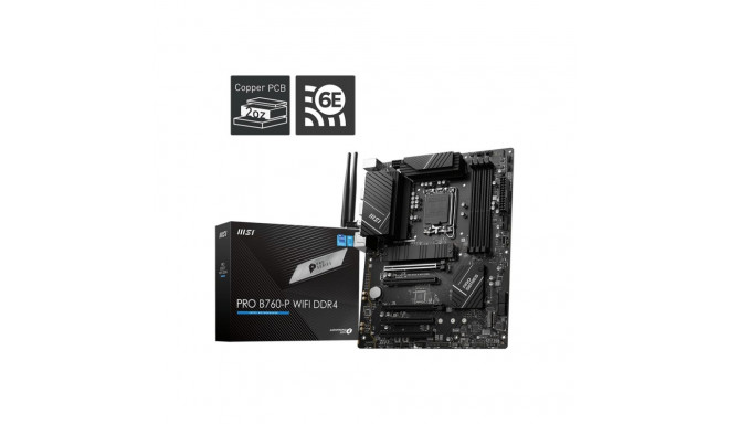 MSI PRO B760-P WIFI DDR4 emaplaat LGA 1700 ATX