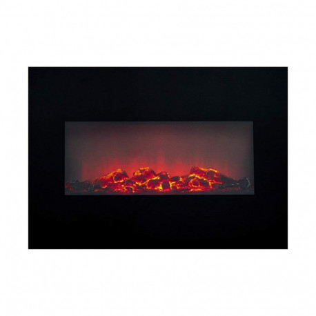 Decorative Electric Chimney Breast Classic Fire Memphis Black 1800 W 66 x 13 x 46 cm