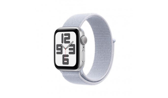 Apple Watch SE GPS 40mm Silver Aluminium Case with Blue Cloud Sport Loop