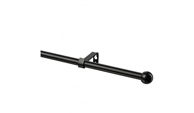 CURTAIN ROD SET BLACK 200MM D16