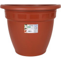 Plant pot Dem Squares Circular Brown 35 x 35 x 28,5 cm (6 Units)