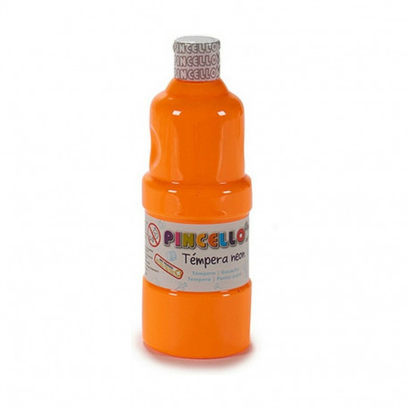 Tempera Pincello Neon Orange 400 ml (6 Units)